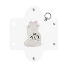 vishowの祈る　しろねこ Mini Clear Multipurpose Case