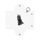 黒猫の住処のおすまし黒猫シリーズ Mini Clear Multipurpose Case