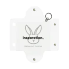 insparation｡   --- ｲﾝｽﾋﾟﾚｰｼｮﾝ｡の ｢うさたろうくん」White Mini Clear Multipurpose Case