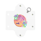 星架月の「窓際の夏」夕焼け・朝顔縁・ネコ Mini Clear Multipurpose Case