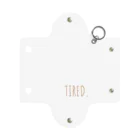 tired.の【オータム】ロゴ Mini Clear Multipurpose Case