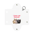 teenage storeのi love cat forever Mini Clear Multipurpose Case