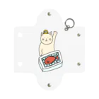 ＋Whimsyの魚市場ねこ Mini Clear Multipurpose Case