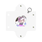 🤍一ノ瀬 彩 🐇⸒⸒ suzuri支店🤍の一ノ瀬彩ちびｷｬﾗ:LOGO付【ﾆｺｲｽﾞﾑ様Design】 Mini Clear Multipurpose Case