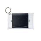 rilybiiのnavy × little flower pattern Mini Clear Multipurpose Case