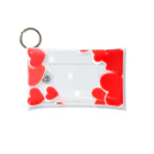 PINKの真っ赤なハート/アクスタケース 미니 투명 동전 지갑