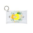 mariechan_koboの031 シロハラインコ オレンジ小花のリース Mini Clear Multipurpose Case