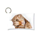 ただの猫好きのWhite Free Cute Funny Cat T-shirt Mini Clear Multipurpose Case