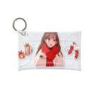 うしちゃんのお部屋の赤いマフラーの女の子（クリスマス） Mini Clear Multipurpose Case