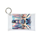 Artful Whiskersの一人旅の少女 Mini Clear Multipurpose Case