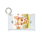 激カワポテぐっずの茶色の乙女ウサちゃん♡ Mini Clear Multipurpose Case