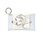 Schiele_sarieriの線画の女性3 Mini Clear Multipurpose Case