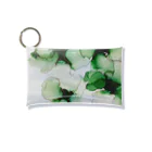 shop hrkのアルコールインクアートスマホケース【green flowers】 Mini Clear Multipurpose Case