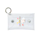 t & fluffyの羊毛フェルト好きさんに贈る I am ニードルフェルター I love ニードルフェルト グッズ Mini Clear Multipurpose Case