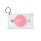 marinaのソフトクリーム（neon pink circle） Mini Clear Multipurpose Case