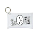 kune-kuneのくろたまウサギ　クネクネTシャツ Mini Clear Multipurpose Case