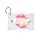 SANKAKU DESIGN STOREの僕らはただの動物。 赤 Mini Clear Multipurpose Case