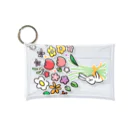 suzuharu_no_goodsのうささんとお花 Mini Clear Multipurpose Case