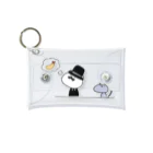 nyakamoの Gentleman cat is thinking about EBIFURAI Mini Clear Multipurpose Case