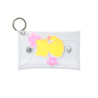 豆大福屋のぽっちゃりオレンジ桜ねこ Mini Clear Multipurpose Case