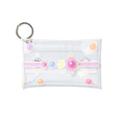 プリズモリイの箱の魔法少女のゆめかわステッキ&パステルカラーの魔法玉石～ストライプ～ Mini Clear Multipurpose Case