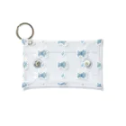 momo shopのTeddy (Blue) Mini Clear Multipurpose Case