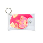 春夏秋冬～shikiorioriの小悪魔ねこちゃん ピンク Mini Clear Multipurpose Case