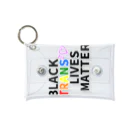 RIRI_designのBLACK TRANS LIVES MATTER（ブラック・トランス・ライブス・マター） Mini Clear Multipurpose Case