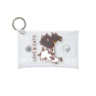 ミックスじゅーちゅの白黒ヤギさん LOVE & EATS Mini Clear Multipurpose Case