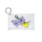 ぴよたそ商店のききょうの花とぴよたそ Mini Clear Multipurpose Case