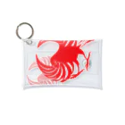 月の魚の文鳥紋～紅 Mini Clear Multipurpose Case