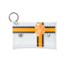 みかんの実のアクスタケース リボン黒レース orange Mini Clear Multipurpose Case