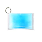 水彩 Ao_watercolorのOcean Blue　水彩 Mini Clear Multipurpose Case