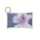 神藤リタgoods shopのflower in blue Mini Clear Multipurpose Case