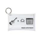 musicshop BOBのmusic to be nearer - オンガクヲミヂカニ Mini Clear Multipurpose Case