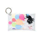 イラスト MONYAAT のくろねこの風船の種*A Mini Clear Multipurpose Case