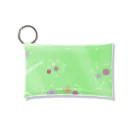 謎はないけど謎解き好きのお店の謎柄の和風グッズA（若緑） / Japanese style goods A inspired by escape room (Light green) Mini Clear Multipurpose Case