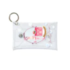 ERIMO–WORKSのSweets Lingerie mini clear multi case "Strawberry Mousse"  Mini Clear Multipurpose Case