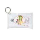 ERIMO–WORKSのSweets Lingerie mini clear multi case "Pistachio cake"  ミニクリアマルチケース