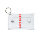 LOVEBUZZのLOVEBUZZ logo RED Mini Clear Multipurpose Case