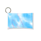 青のアートの赤い糸 Mini Clear Multipurpose Case