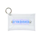 CHUCKLE  の青ロゴ Mini Clear Multipurpose Case