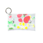 はっぴーているずdogsroomの保護犬足跡柄グッズ Mini Clear Multipurpose Case