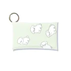 POPO の白もふわんちゃんミニケース Mini Clear Multipurpose Case