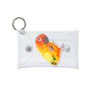 プラナリ屋。のクルミを食べるコガネメキシコインコ。 Mini Clear Multipurpose Case