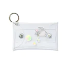 ぴーちゃん(*´꒳`*)のシャボン玉で遊ぶチンチラ Mini Clear Multipurpose Case