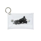 黒猫の住処のおすまし黒猫シリーズ Mini Clear Multipurpose Case