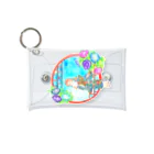 星架月の「窓際の夏」青空・朝顔縁・浴衣の女の子 Mini Clear Multipurpose Case