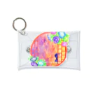 星架月の「窓際の夏」夕焼け・朝顔縁・ネコ Mini Clear Multipurpose Case