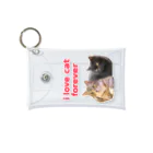 teenage storeのi love cat forever Mini Clear Multipurpose Case